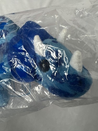 Vintage Avon Full O’ Beans Plush Dapper The Dinosaur Blue New 1997 Beanbag - Picture 2 of 6