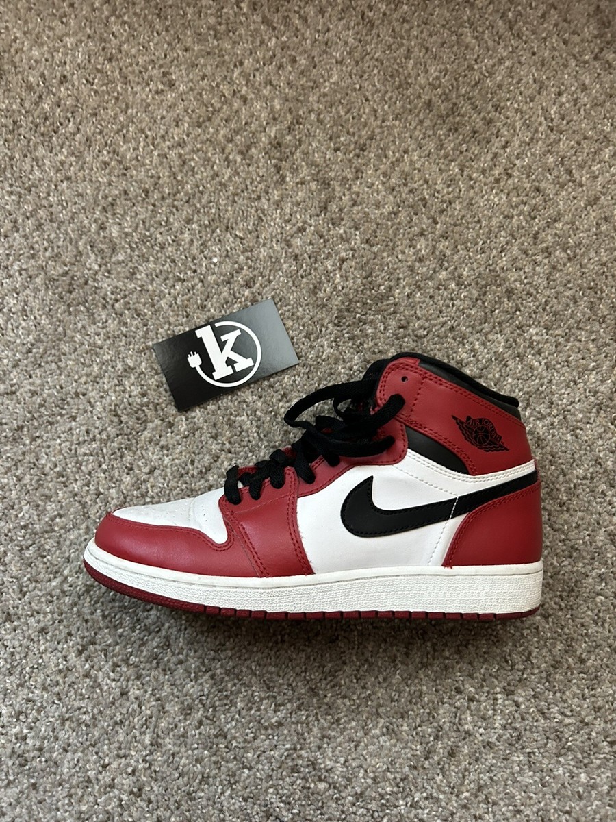 2013 Nike Air Jordan 1 Retro High OG Chicago Red Size 6.5Y