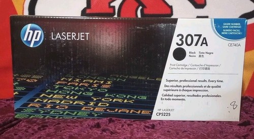 Genuine HP 307A (HP CE740A) OEM Black Laser Toner
