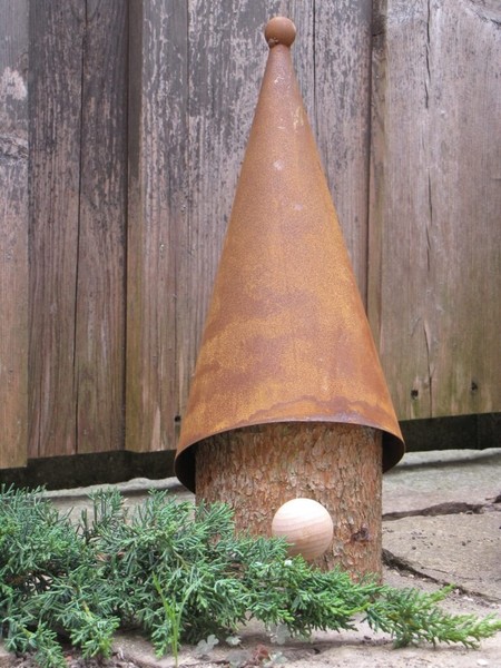 Edelrost Wichtel Murmel 35 Cm Weihnachtsdeko Deko Rost Metall Dekofigur Winter-image