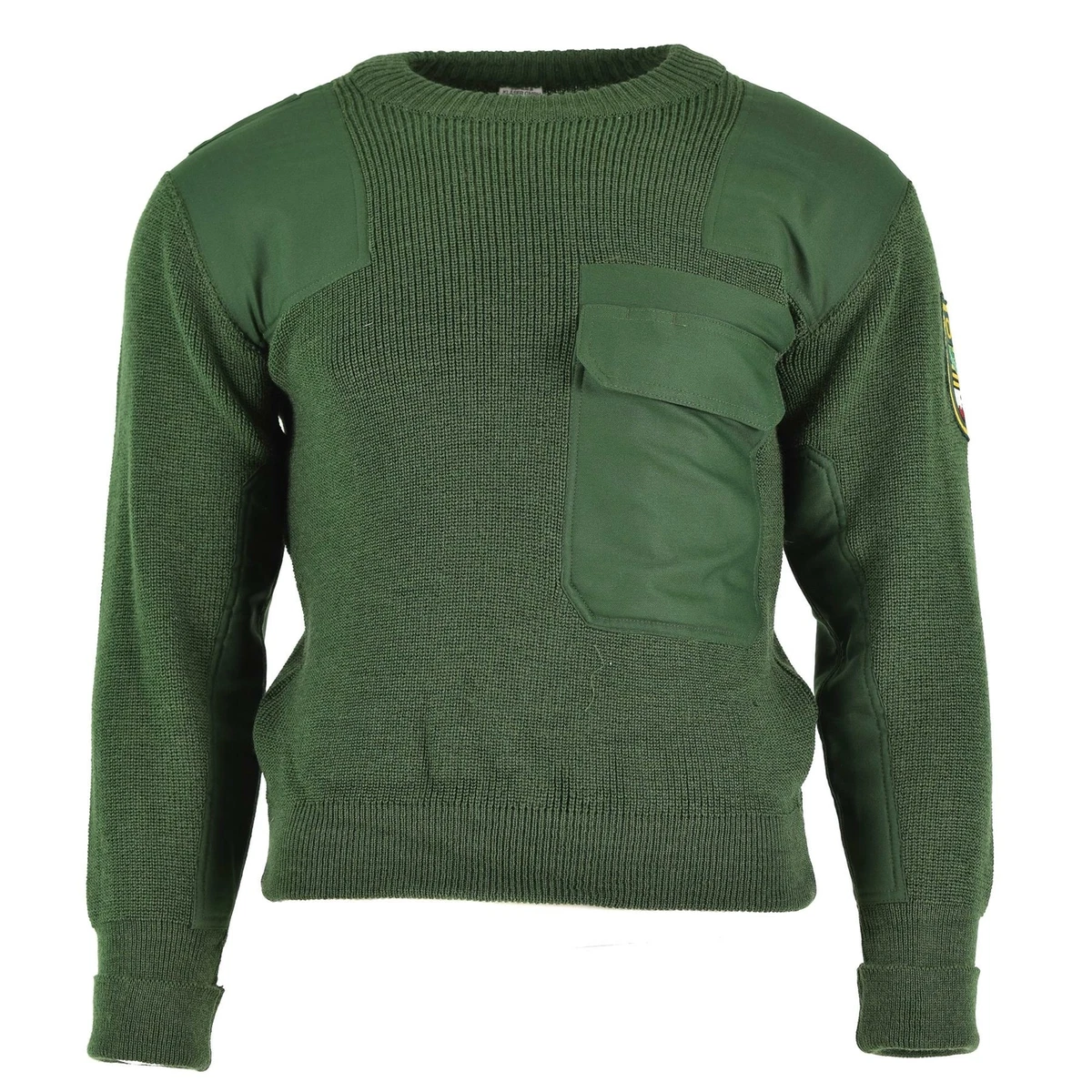 Military shop green sweater