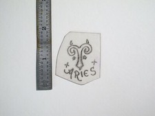vtg 1960s 70s Tattoo Flash acetate stencil Aries Symbol small Zodiac ZOD1