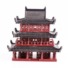 Chinese Ancient Building Attic Model Aquarium Plastic Landscape Bonsai Toys