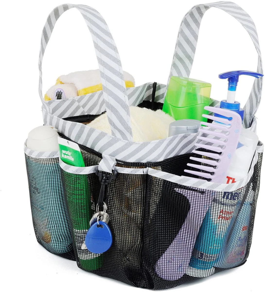 Haundry Mesh Shower Caddy Tote, Large College Dorm Bathroom Caddy Organizer  with