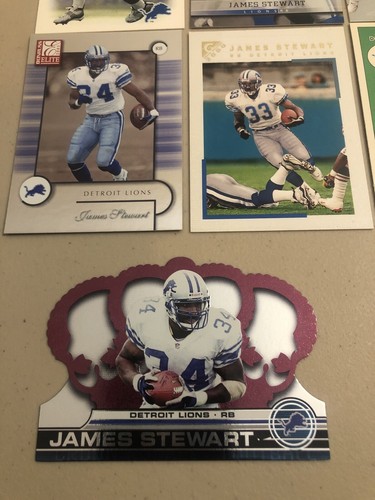 Tarjetas de fútbol americano James Stewart 🏈 Detroit Lions 🏈 Lote de 14 tarjetas 🏈F215 - Imagen 4 de 12