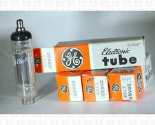 General Electric GE 20AQ3 LY88 Vacuum Tubes Made In Japan NOS Lot Of 4 +Box