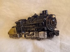 New Vintage the Great American Chicago Train 272 belt buckle 1980 Pure Pewter