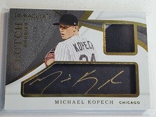 Michael Kopech 2019 Immaculate Clutch Rookies 33/49 Autograph Rookie Auto RC