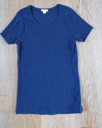 T-shirt fille Crewcuts JCrew pointelle bleu taille 14 en guc - Photo 1/4