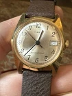 VTG 1977 Timex Sprite Mechanical Watch Leather Strap Rare Version 24560 02577