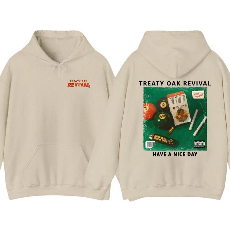 Sudadera con capucha Treaty Oak Revival - Diseño único de portada de álbum para fanáticos de la música talla S-3XL Foto 3 de 4