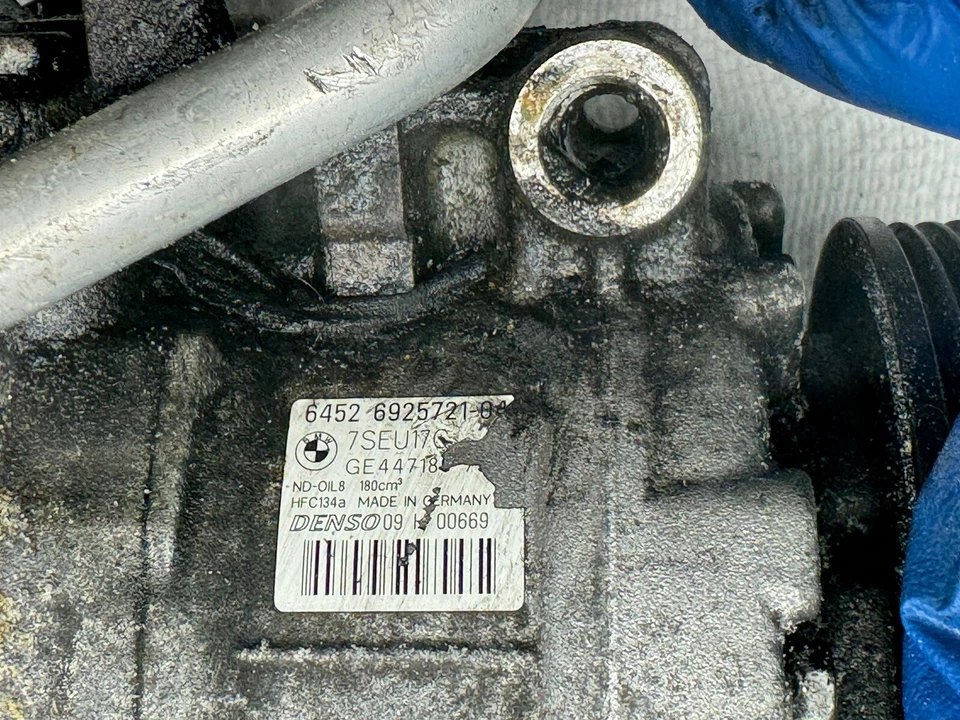 A/C Compressor 2005 2006 2007 2008 BMW 745i 745Li 750i 750Li 760i DENSO 6925721 - Image 4 of 4