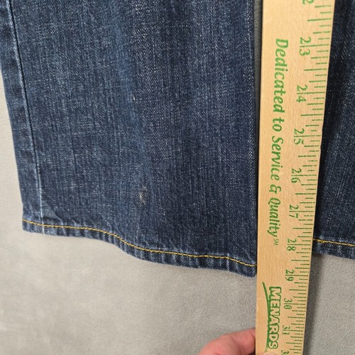 Levi’s The Original Jeans Low Loose 549 mens 33x30 Baggy Distressed Y2K blue - Picture 7 of 9