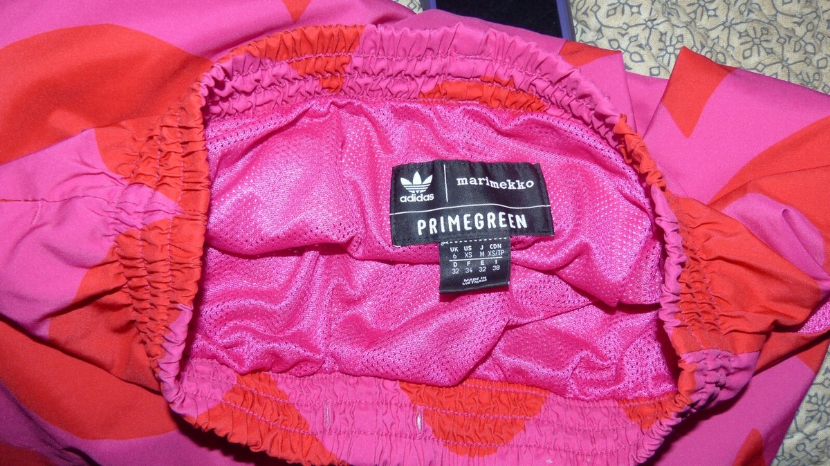 New Adidas X Marimekko Primegreen Track Cuffed Pants Vivid