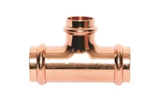 Mueller PF 04095 Copper Tee P X P X P, 1-1/2 in X 1 in X 1-1/2 in