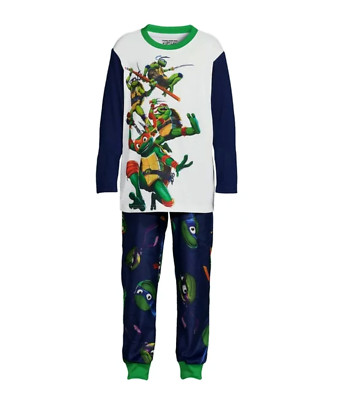 Teenage Mutant Ninja Turtles Boys Pajamas Set TMNT Shirt Pants 4 5 6 7 10 12 NWT