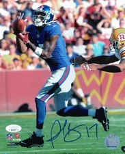 Plaxico Burress autographed signed 8x10 photo NFL New York Giants JSA COA
