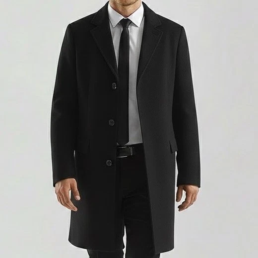 Saks Fifth Avenue Wool Outer Shell Coats, Jackets & Vests Overcoat