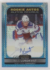 2021-22 O-Pee-Chee Platinum Rookie Blue Traxx Nils Lundkvist #R-NL Auto 0f5t