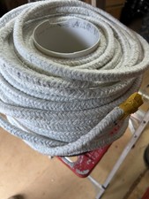 1/2" Fire Rope-Ceramic square braid glassfiber High Temp ROPE 2300F-by the foot