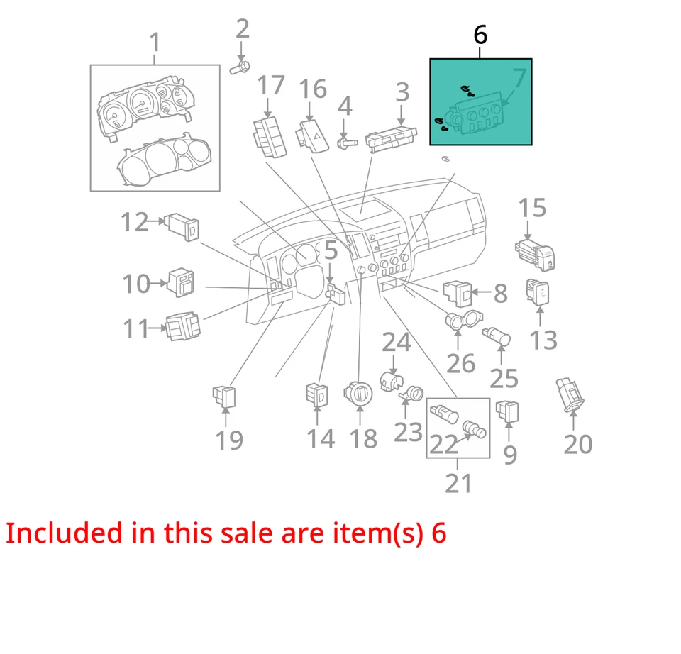 OEM Climate Control Front Platinum  10-22 SEQUOIA 1362846 - Image 3 of 4