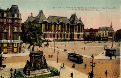 Ak Lille Nord,  Place de la République, Palais des Beaux-Arts,... - 4937484