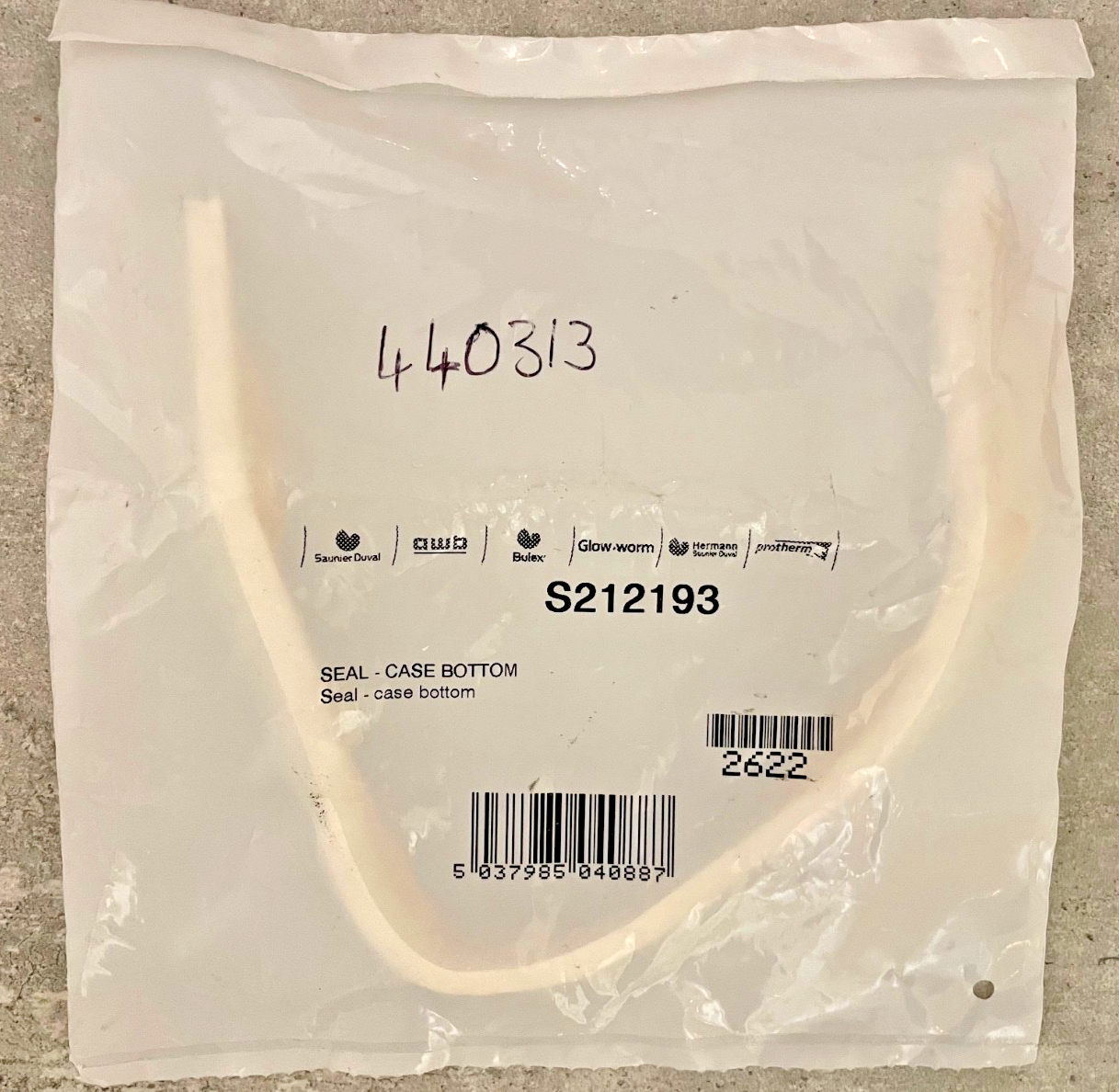 Glowworm Ultimate 30 40 50 60 70 80 FF BF Case Seal Bottom S212193 New Genuine