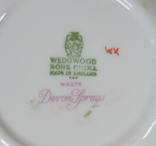 Wedgwood Bone China 'Devon Sprays' 4.5" Ashtray, England, EXC - Picture 7 of 8