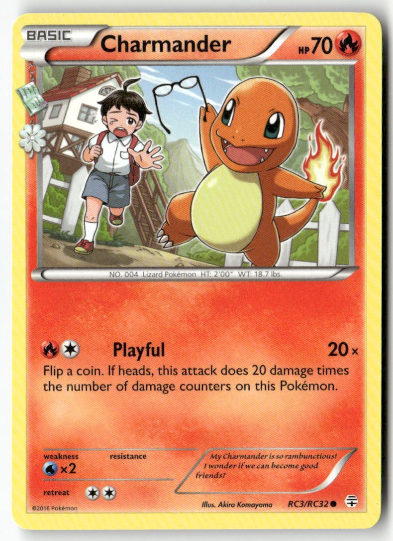 Charmander RC3/RC32 Common Generations Pokemon Near Mint