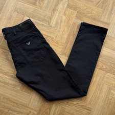 Pantalone Jeans Emporio Armani J06 Slim Fit Elasticizzato Denim Nero Taglia W32 L34