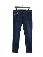 River Island Women's Jeans W 32 in; L 32 in Blue Cotton with Elastane Skinny