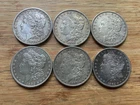 US Morgan Silver Dollars 6 coins Pre 1904 Circulated/Cull Condition Lot TU2