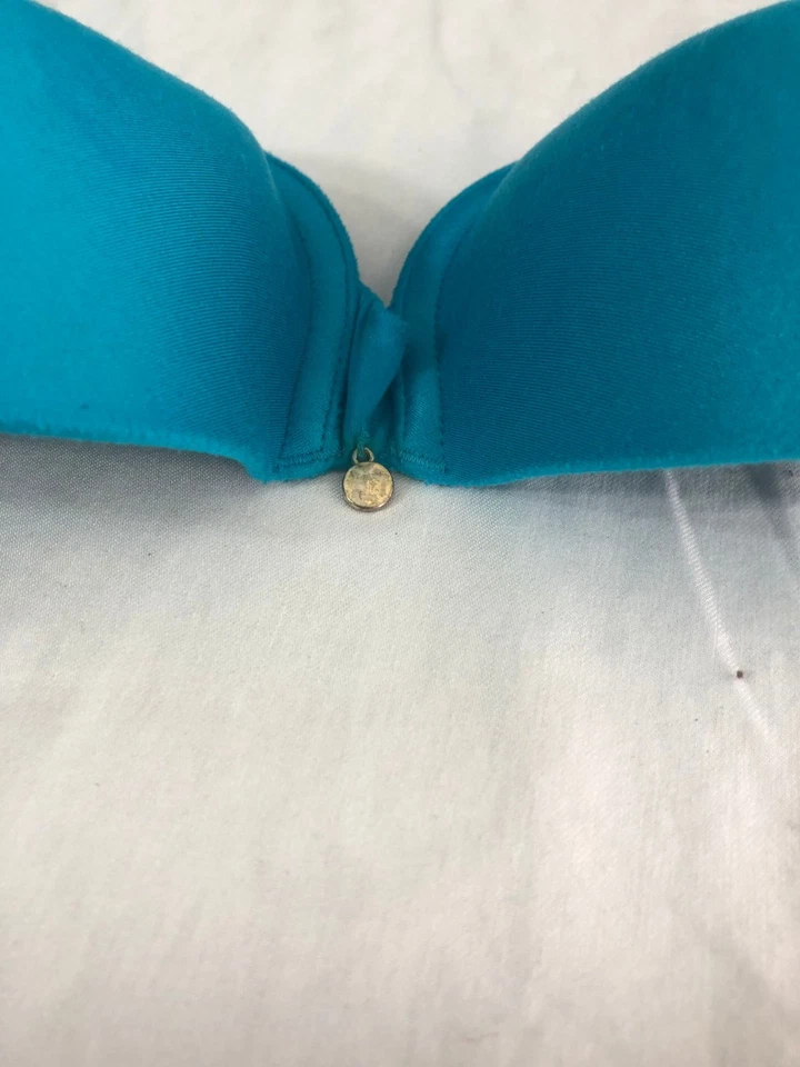 Victorias Secret Women's Miraculous Plunge Underwire Back Closure bra 34B blue - Image 4 of 4