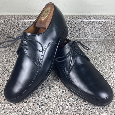 Joesph Cheaney Chelmer Vintage Black Leather Apron Toe Brogue Derby  US 9 GUC