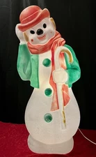 33" Empire Frosty Snowman 1971 Blow Mold Christmas New LED Light