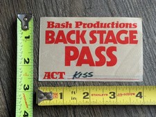 KISS Pass Hotter Than Hell Tour 1974 Concert BashProductions Vintage Kiss Aucoin
