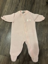 Vintage OshKosh Baby B  Gosh Blanket Sleeper Pajama Footed One Piece Pink 6m