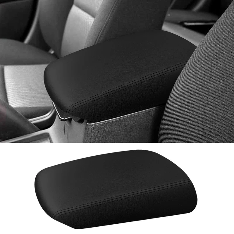 Leather Center Armrest Console Box Protection BLACK Cover For Mazda 3 2006-2012 - Imagem 3 de 4