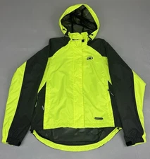 illumiNITE Windbreaker Jacket Womens M Reflective Wear Zip Vented Running Bike