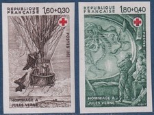 FRANCE:  n°2247/2248 ** non dentelés, croix-rouge 1982  (cote 110€)