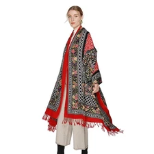 100% Merino Wool Pashmina Shawl 96 in x 43 in, Oversized Cashmere Wrap