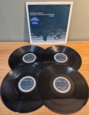 DJ Teebee Eyes of a Scorpion 4 LP Set Drum & Bass Certificate 18 UK Pressing