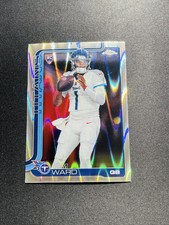 2025 Topps Chrome Cam Ward RC Rookie #314 Raywave Refractor Titans OY20