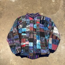 Guatemalan Patchwork Jacket Mens Large Ethnic...