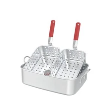 FireRiot 18QT Aluminum Deep Fryer Pot with Baskets & Heat 18QT Aluminum Pots