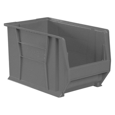 AKRO-MILS 30282GREY Super Size Bin,Gray,Plastic,12 in 45MV71