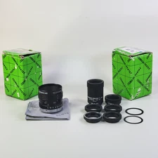 COSMICAR/PENTAX TV LENS 25mm 1:1.8 W/ Extension Set - SEE LISTING
