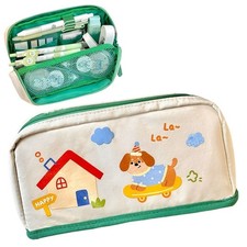 Large Capacity Cartoon Pen Bag INS Multi-layer Stationery Bag  Children