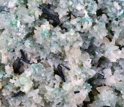 14 cm CALCITE CHRYSOKOLL SELENIT Lily Mine Peru Atacamit Druzy Cuprit D149