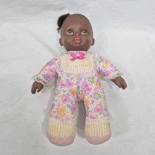 Vtg 1995 Tyco Toys Newborn Magic Bottle African American Baby Doll 